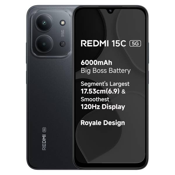 Brand New Sealed Indian Redmi 15C 5G 6+128GB Midnight Black Hover